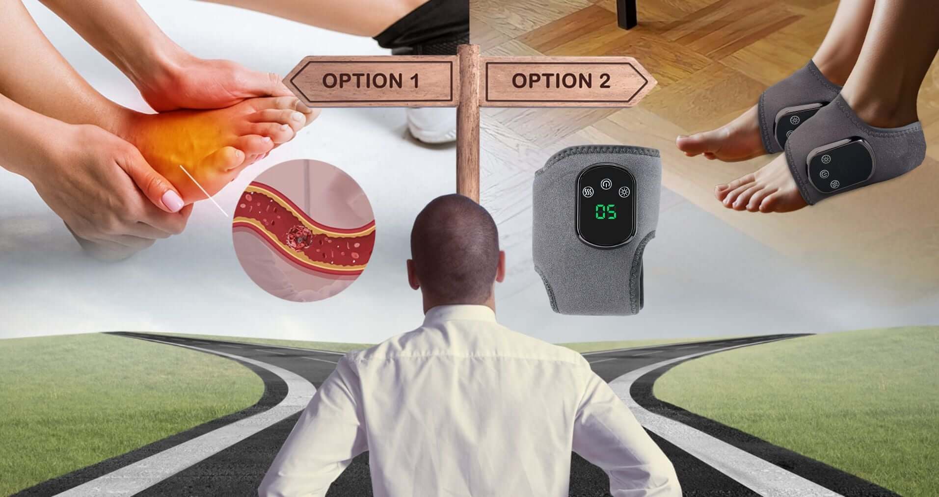 A crossroads representing a choice